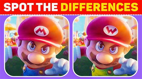 Spot the Differences - Super Mario Bros Edition! Easy, Medium, Hard - YouTube