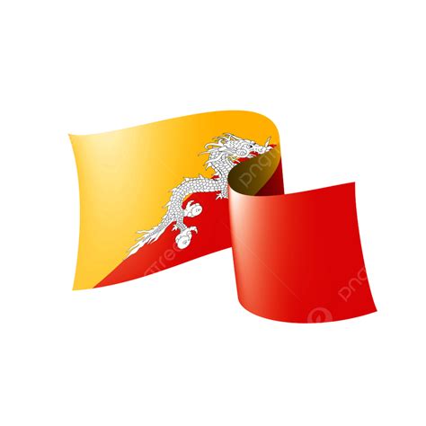 Bhutan National Flag Dragon Symbol, Land, State, Country PNG and Vector ...