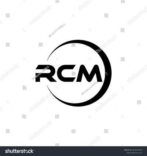 Rcm Letter Logo Design Illustration Vector Stock Vector (Royalty Free ...