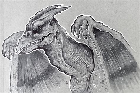 Rodan (1956) sketch by Shon2 on DeviantArt