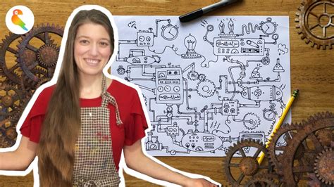 Let's Draw Steampunk Machines!💡Easy Tutorial - YouTube