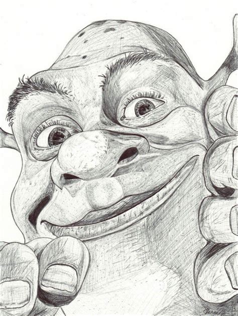 Shrek Hard Drawings, Art Drawings Sketches Pencil, Realistic Drawings, Art Drawings Simple ...