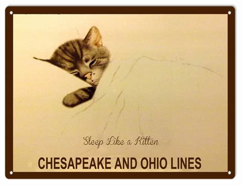 Chesapeake And Ohio Lines Railway Sign - Reproduction Vintage Signs