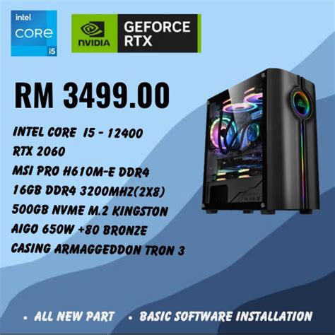 PC GAMING INTEL CORE I5 - 12400 - Advanced Depot Computers