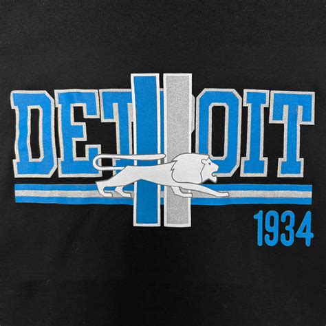 Detroit Lions Men's Historical LS T-shirt - Vintage Detroit Collection