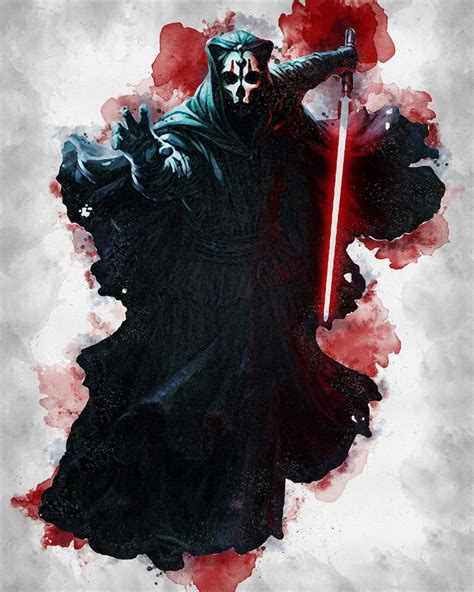 DARTH NIHILUS Darth Nihilus Poster Darth Nihilus Digital | Etsy