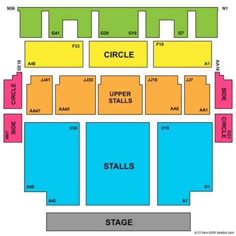 Newcastle City Hall Seating Plan