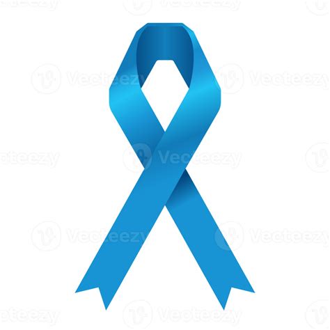 Free blue ribbon for colon cancer 16587495 PNG with Transparent Background