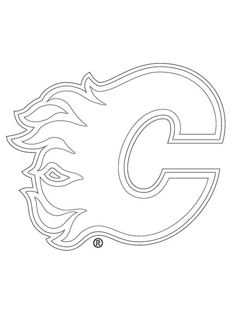 Calgary Flames Coloring Page - Funny Coloring Pages