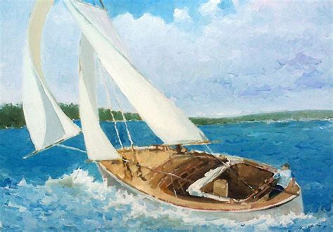 Boat Sailing (Paintings by various artists from Ukraine)