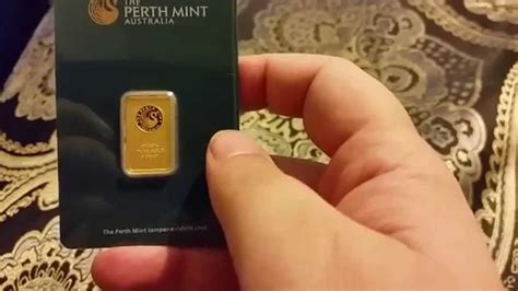 Perth mint gold bar - YouTube