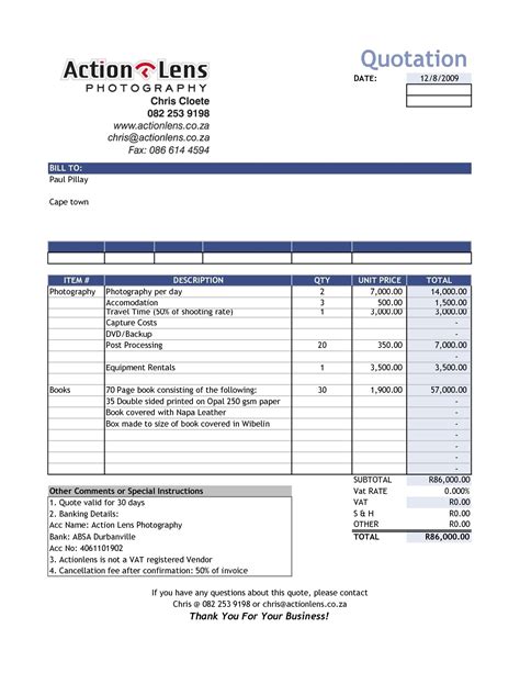 Free Download Invoice Template Excel | Invoice Template Ideas