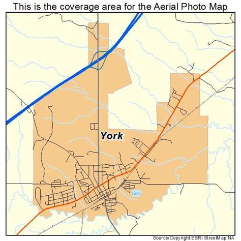 Aerial Photography Map of York, AL Alabama