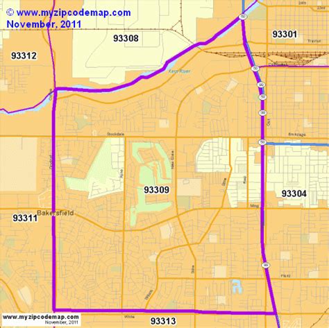 Zip Code Map of 93309 - Demographic profile, Residential, Housing ...