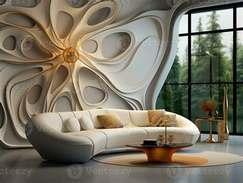 Modern 3D Abstraction Wallpaper for Walls Luxury Golden and White ...