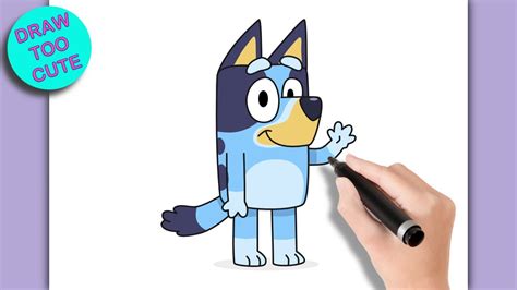 How To Draw Bluey Step By Step Bandit From Bluey Draw Bluey | Images and Photos finder