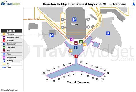 Houston Texas Map Airports - Printable Maps