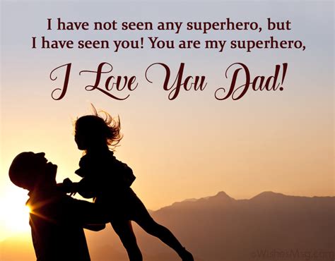 Love Messages for Dad - I Love You Dad Quotes | WishesMsg