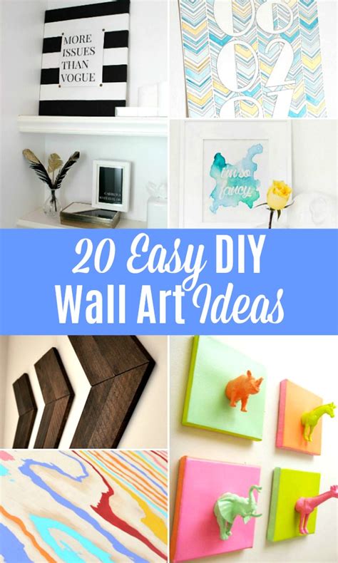 20 Easy DIY Wall Art Ideas | Hello Little Home