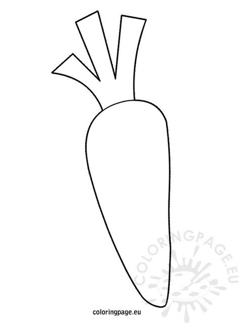 Carrot template | Coloring Page