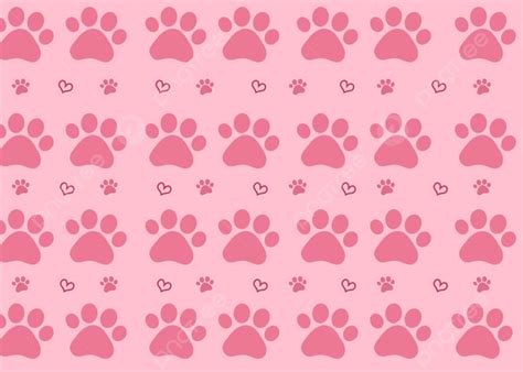 Simple Cute Pink Cat Paw Background, Desktop Wallpaper, Pc Wallpaper ...