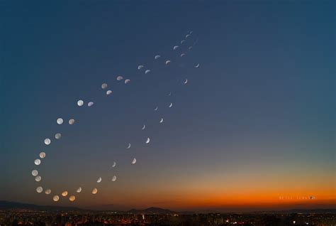 It took two months to create this stunning lunar analemma photo