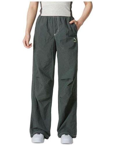 Gray PUMA Pants for Women | Lyst