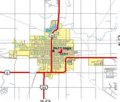 Hastings Ne Zip Code Map - United States Map