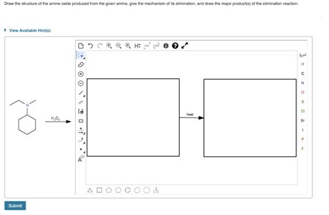 Solved Draw the structure of the amine oxide produced from | Chegg.com