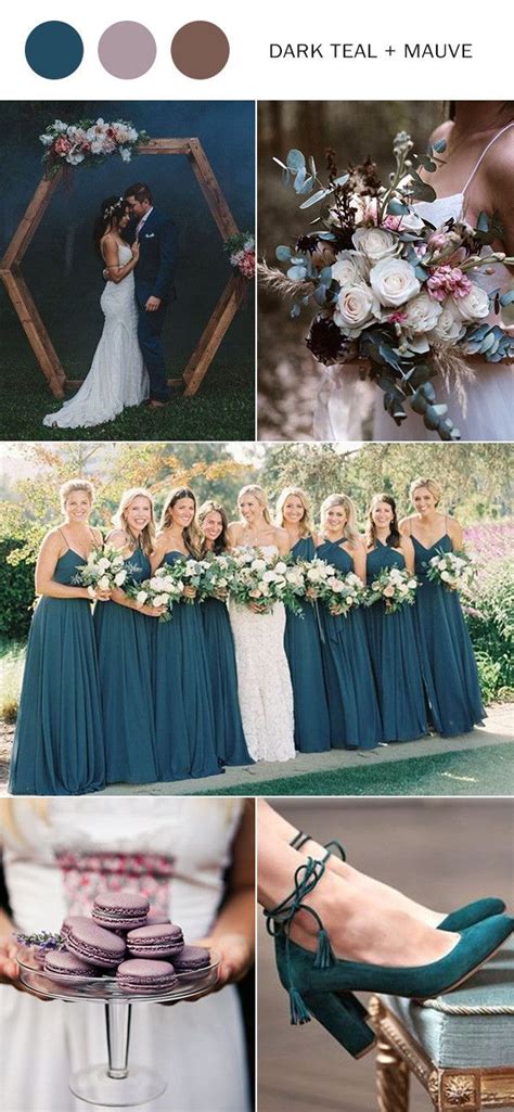 Fall Wedding Ideas-6 Dark Teal Wedding Colors for 2021 - Oh Best Day Ever | Teal wedding, Dark ...