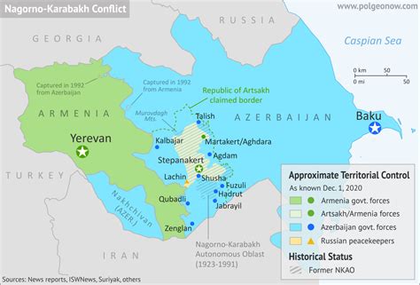 Nagorno-Karabakh Control Map & Timeline: Artsakh Withdrawals - December 1, 2020 - Political ...