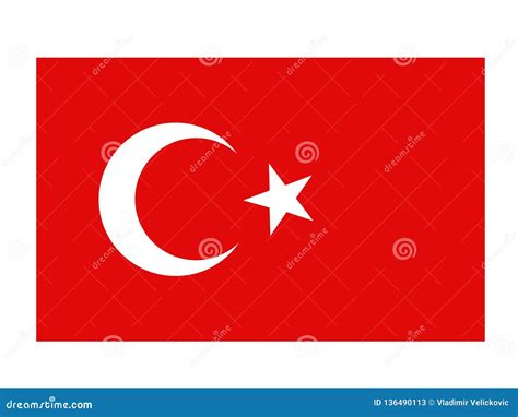 Turkish Flag - Republic of Turkey Stock Vector - Illustration of europe ...