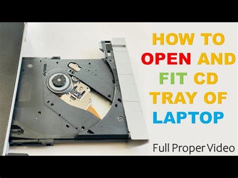 HOW TO OPEN AND FIT CD TRAY OF A LAPTOP | Very easy steps | Will show ...