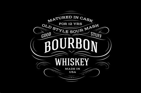 Bourbon Whiskey Label | Branding & Logo Templates ~ Creative Market