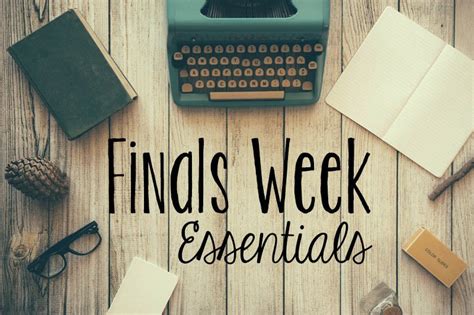 Finals Week Essentials - Hayle Olson