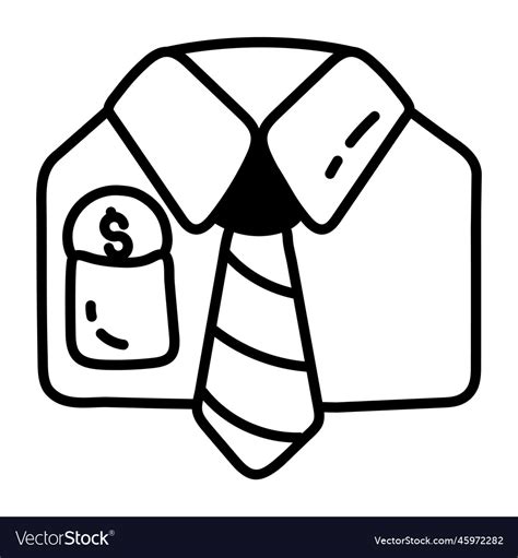 Tie shirt Royalty Free Vector Image - VectorStock