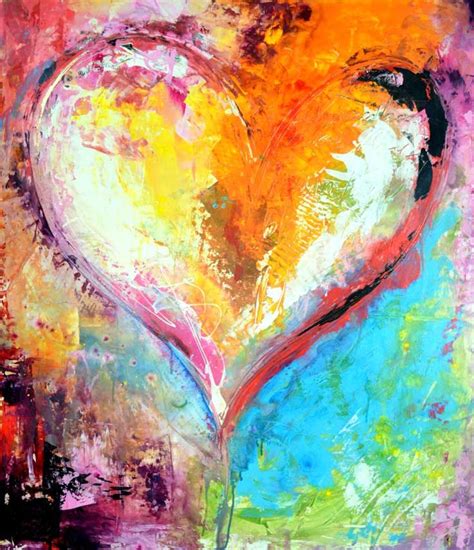 Pin on Heart Paintings