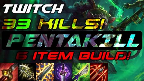 Twitch 6 ITEM BUILD | HOW TO JUNGLE | | PENTAKILL - YouTube