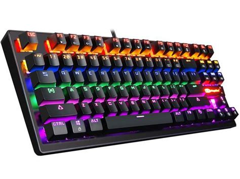 MK1 PC Mechanical Gaming Keyboards - 7-Color LED Backlit Mechanical ...