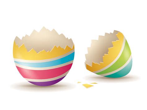 Cracked eggshell 336499 Vector Art at Vecteezy