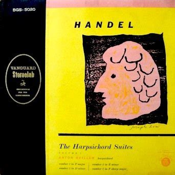 Handel, Anton Heller Harpsichord - Handel: The Harpsichord Suites Vol ...