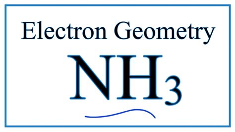 Electron Geometry for NH3 (Ammonia) - YouTube