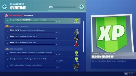 Fortnite Season 9 Overtime Challenges Now Available - Guide Stash