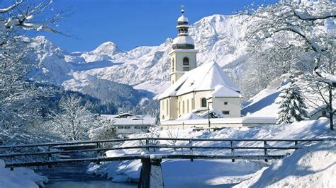 Ramsau parish church reiteralpe mountains Berchtesgaden Germany | Country church, Winter ...