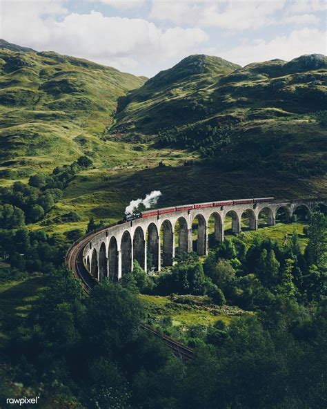 Download premium image of Glenfinnan Viaduct railway in Inverness-shire, | Scenery, Inverness ...