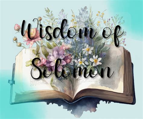 The Wisdom of Solomon – Bible Verses For Me