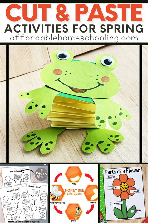 Free Spring Cut and Paste Worksheets