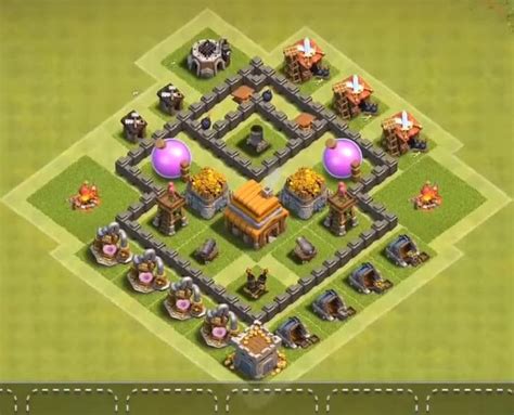 30+ Best Town Hall 4 Base Links (War,Farming) 2022 (New!) | Town hall 4, Town hall, Clash of ...