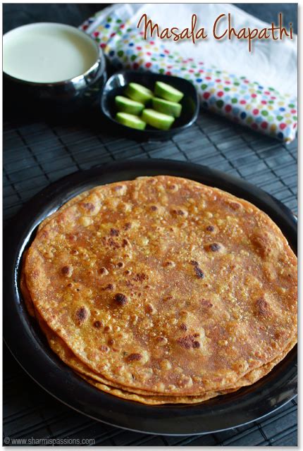 Masala Chapati Recipe - Sharmis Passions