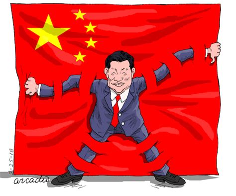 Xi Jinping for ever. By Cartoonarcadio | Politics Cartoon | TOONPOOL